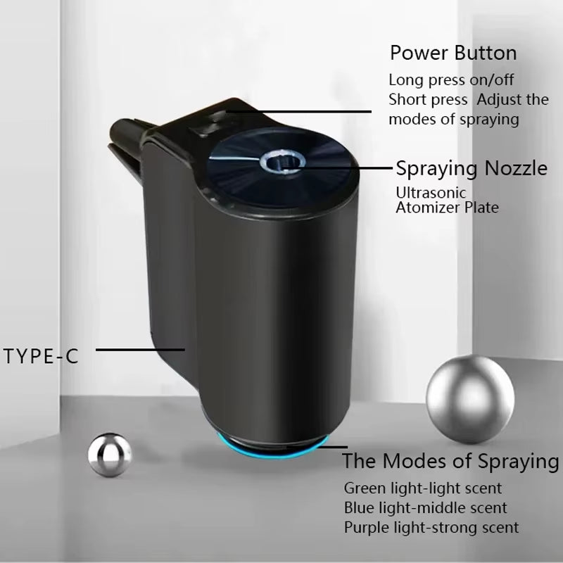 Electric Aroma Diffuser Air Freshener in the Car Air Vent Mist Humidifier for Removing Odors Auto Interior Car Accessories