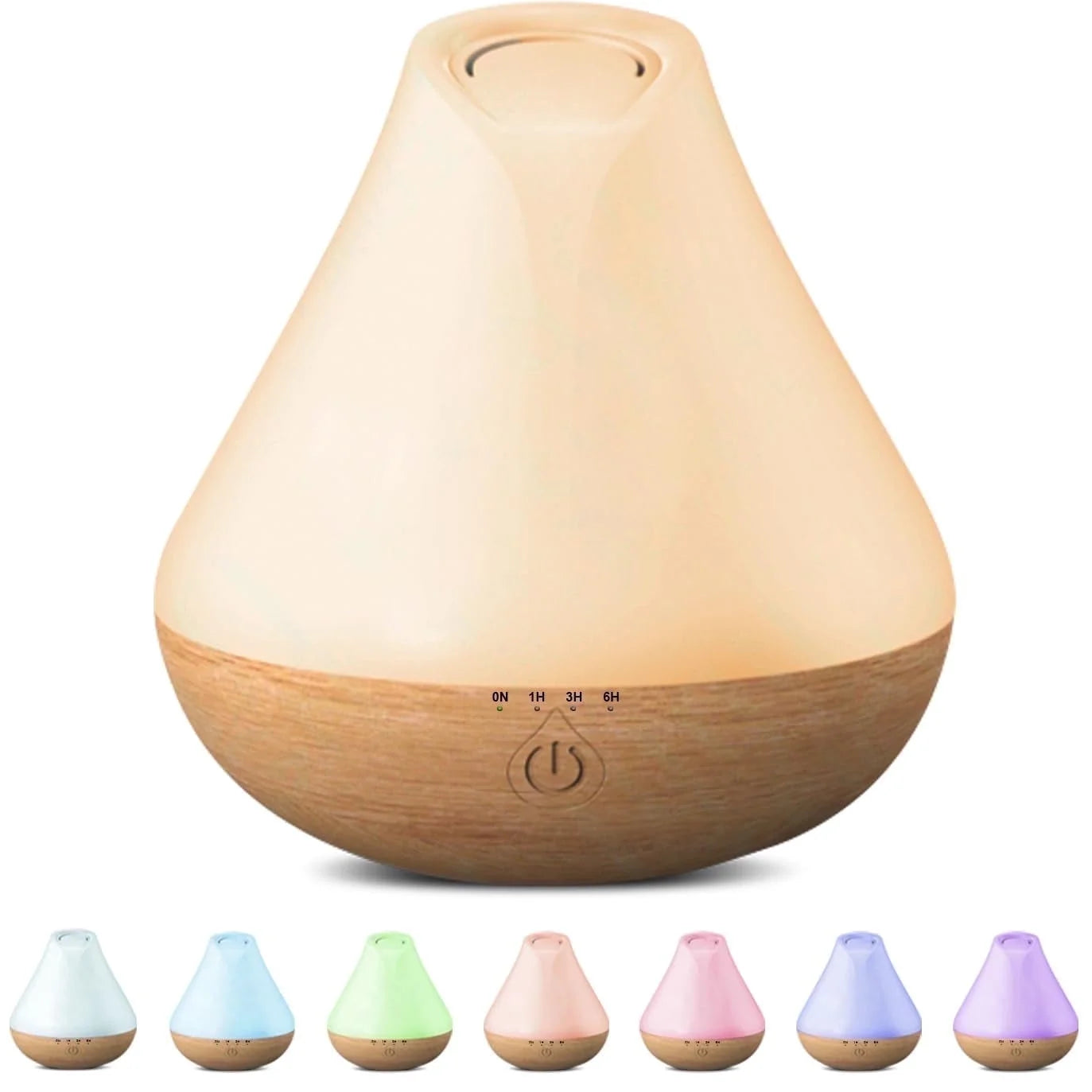 Woodgrain Aromatherapy Diffuser Humidifier, Waterless Auto Shut-Off for Large Room Bedroom Home Office