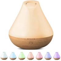 Woodgrain Aromatherapy Diffuser Humidifier, Waterless Auto Shut-Off for Large Room Bedroom Home Office